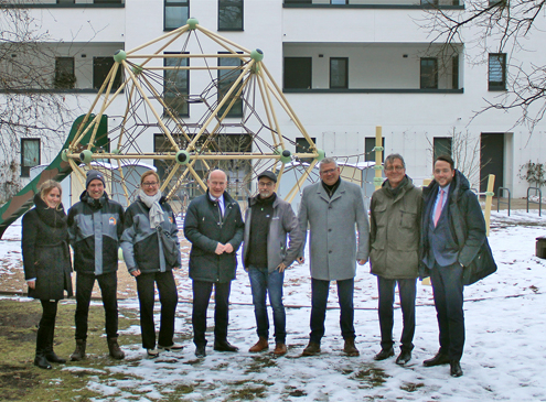 Senat besucht genossenschaftliche Neubauten "An der Jungfernheide"